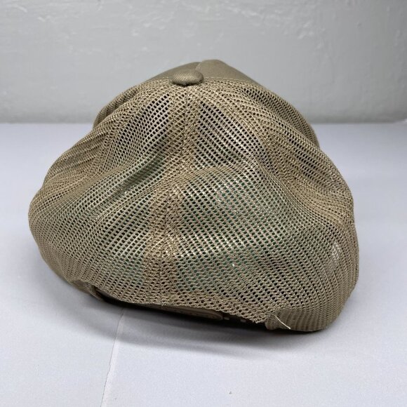 Bass Pro Shop Baseball Hat Cap Tan Mesh Snapback Adjustable Trucker Fishing - Picture 4 of 8